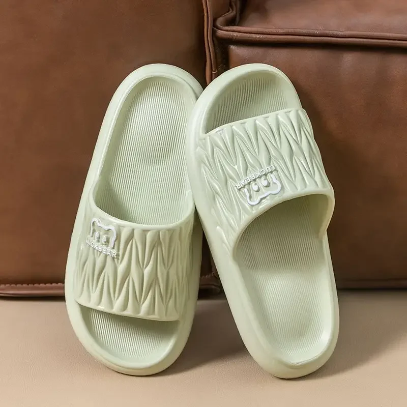 Women Summer EVA Slippers Men Bathroom Beach Household Slides Home Non-slip Flat Sandals Couple Indoor Outdoor Cartoon Shoes