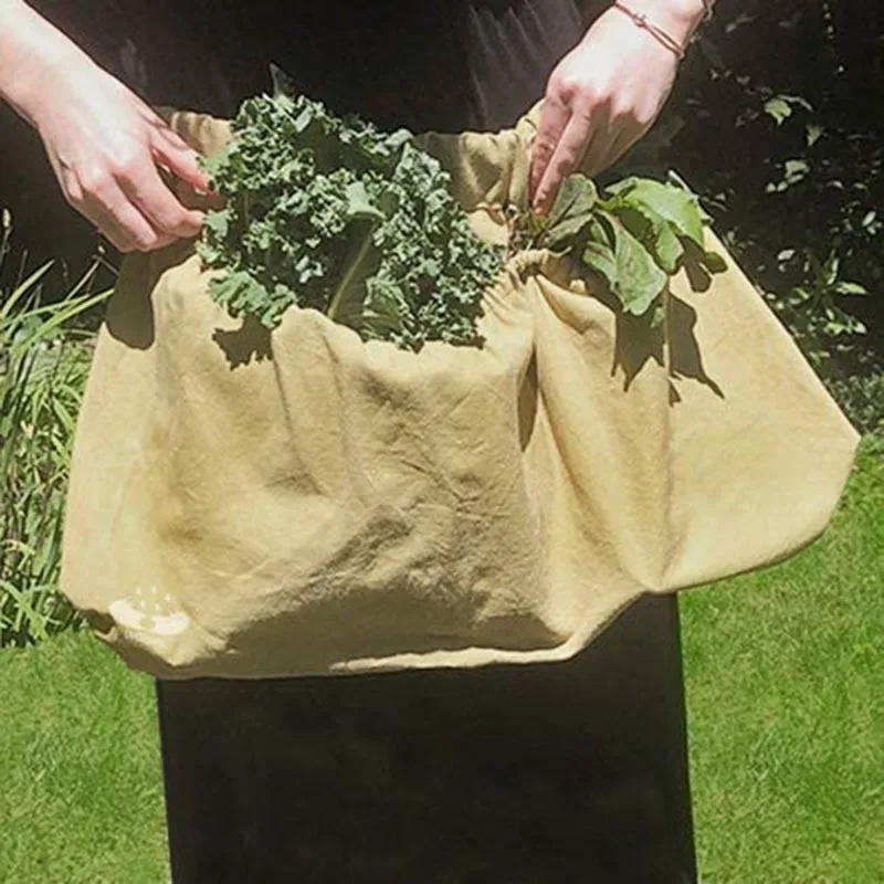 Wear-resistant Oxford cloth outdoor foraging vegetable garden storage bag, orchard picking waist pouch, work waist bag