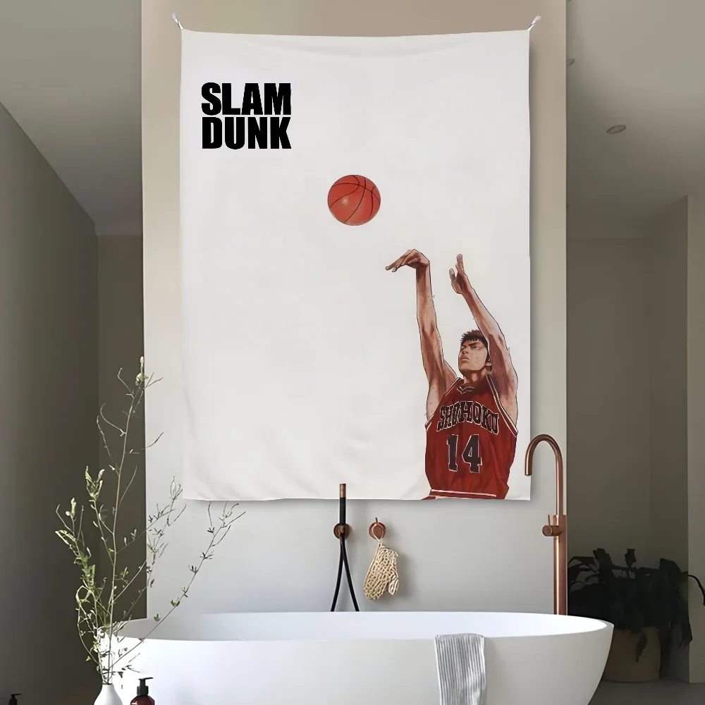 Tapiz de D-DUNK de S-SLAM de cómics japoneses clásicos, perfecto para decoración del hogar y la sala de estar, arte de pared, pancarta de fondo