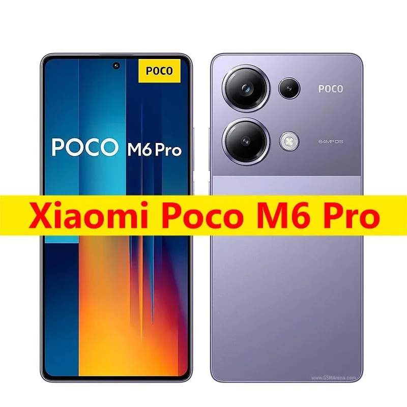 Poco M6 PocoM6 Pro حافظة أصلية من السيليكون السائل لهاتف Xiaomi Poco M6 M 6 Pro PocoM6 M6Pro غطاء خلفي مقاوم للصدمات