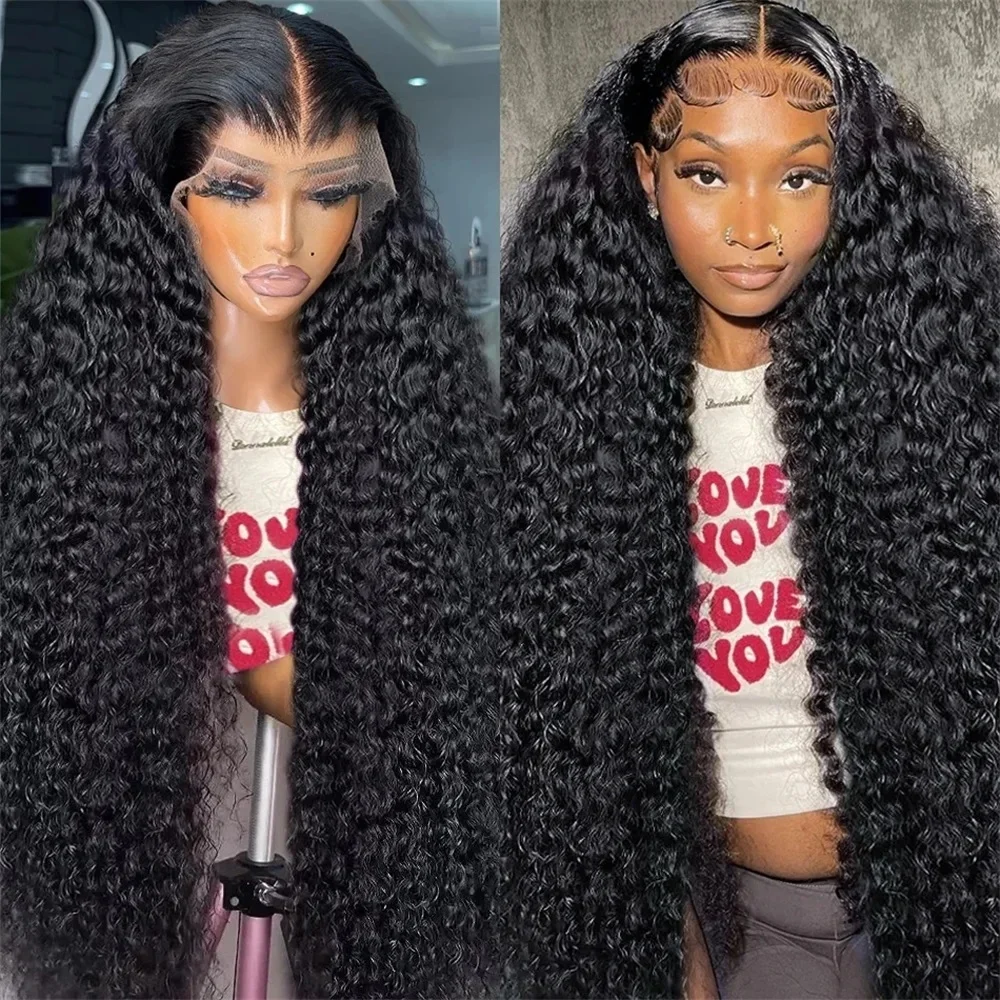 Nadine 13X4 13X6 Transparent Lace Front Human Hair Wigs For Black Women Wet And Wavy Brazilian Lace Wig Pre Plucked Baby Hair