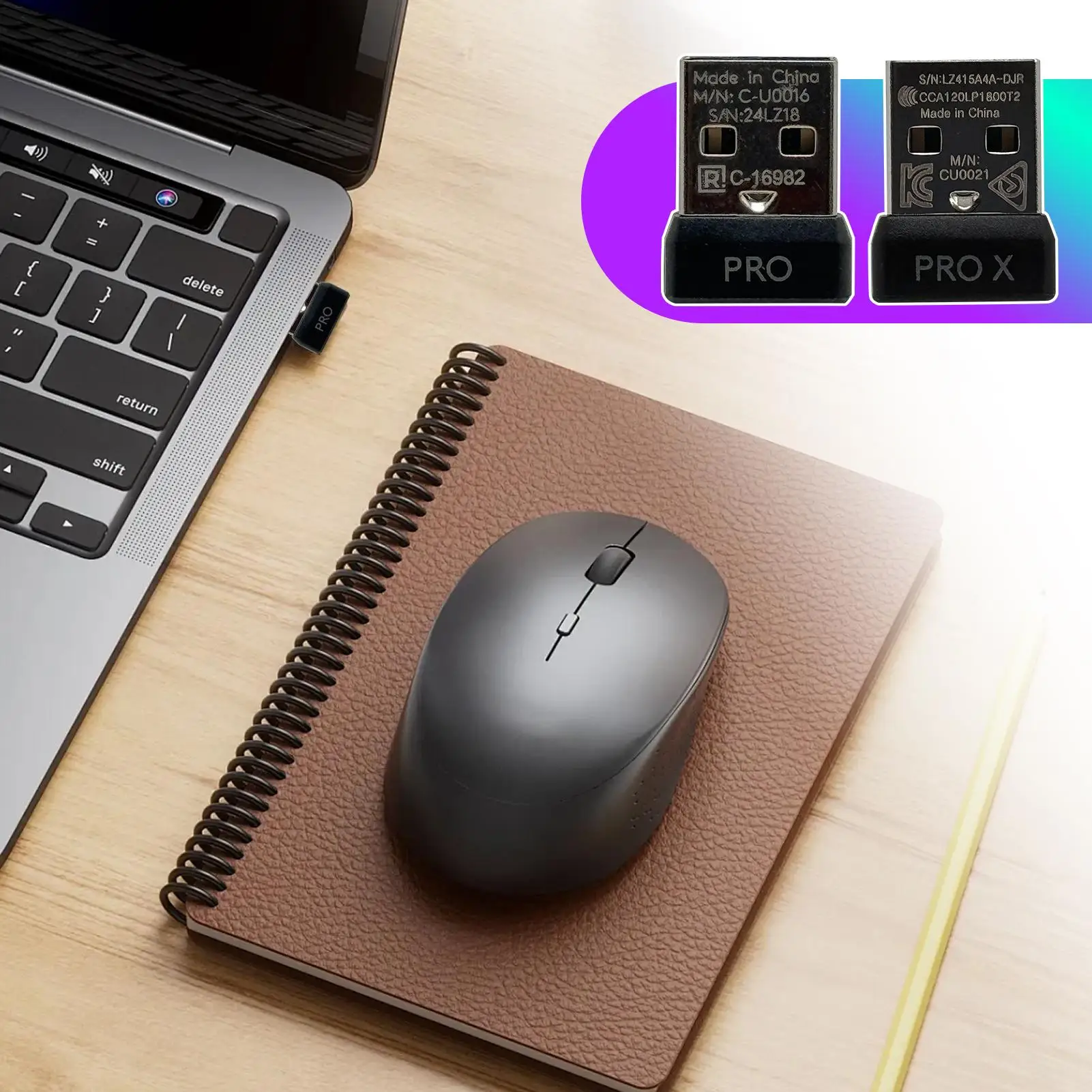 Adapter USB 2.4G Odbiornik do myszy bezprzewodowej Logitech GPW GPXS Superlight — zdjęcie produktu 6