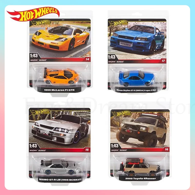 Hot Wheels Hmd41 Cultural Collection Series 1/43 Nisssan Skyline Gtr Nismo Gtr Toyota Simulation Cars Model Boy Birthday Gift