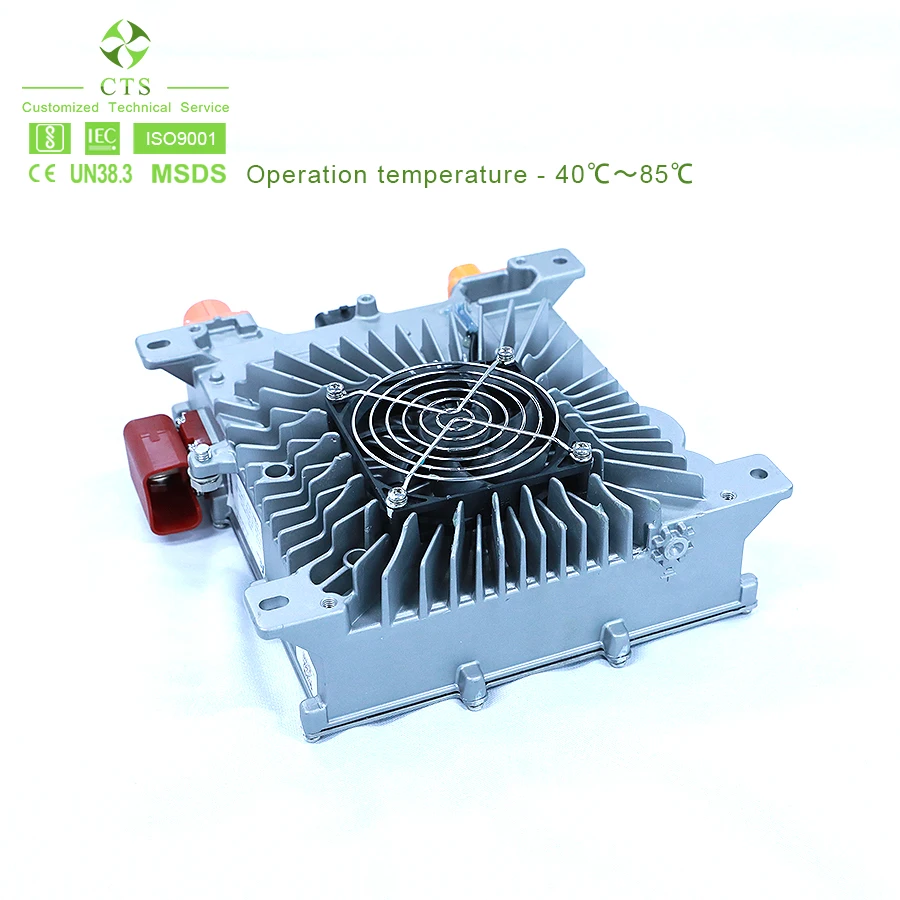 IP67/IP68 Marine OBC 6.6kW Low Voltage Output, Compact Air Cooled Onboard Charger for Electric Boat/AGV