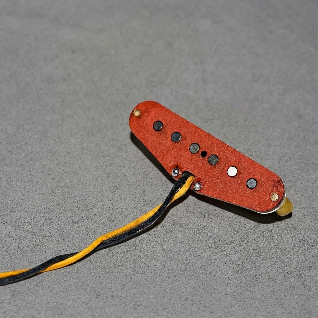 Red Fiberboard SSS Pickup Set, 1957 Vintage Handmade, Single Coil, Classic Tone, Neck Middle Bridge Mounting Screws for ST