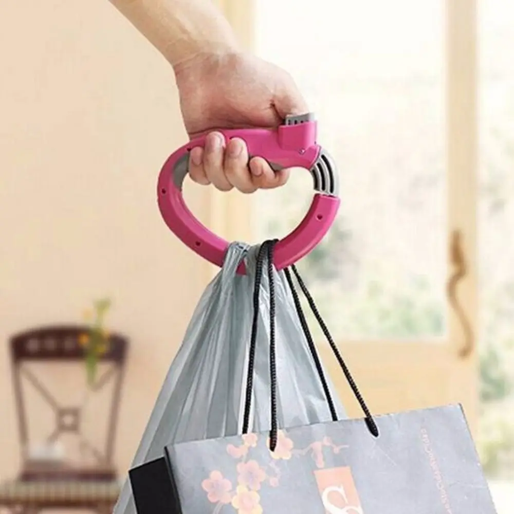 

D Shaped Bag Grip Portable Shopping Bag Carrier Handle Holder Grocery Bag Holder Convenient Labor-saving Bag Carry Handle Gadget