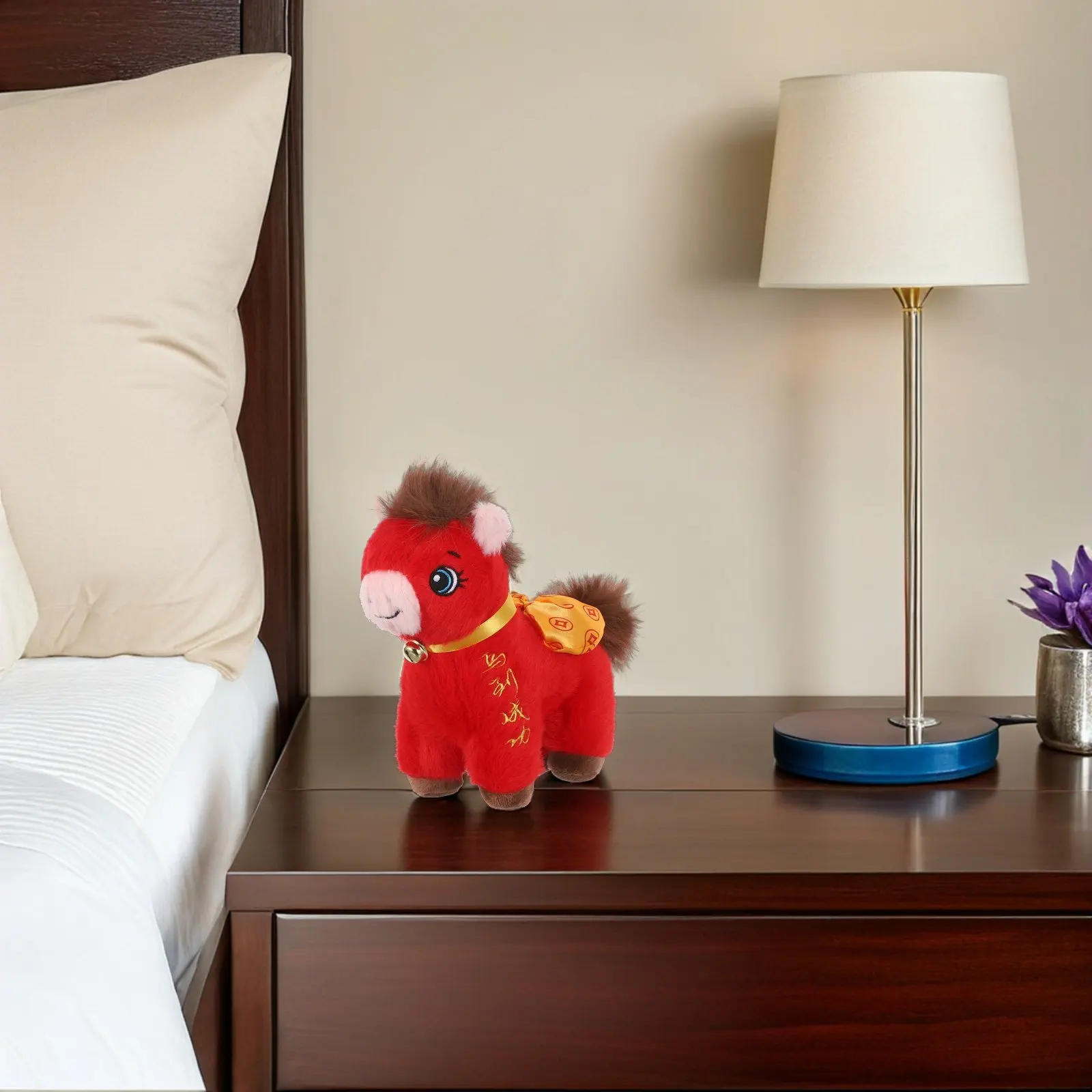 

Horse Stuffed Animal Red 20Cm Cuddly Zodiac Animal Chinese New Year Home Decor 2026 Lunar New Year Mascot Party