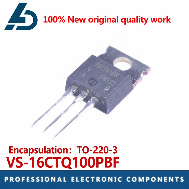 5PCS VS-16CTQ100PBF Voltage :100V Current :8A package TO-220-3 diode