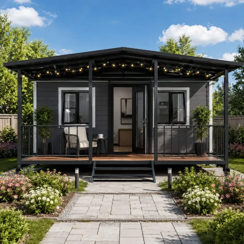 Expandable Folding Container Unit Prefab House for Camp Living Site Office and Backyard Studio Customized