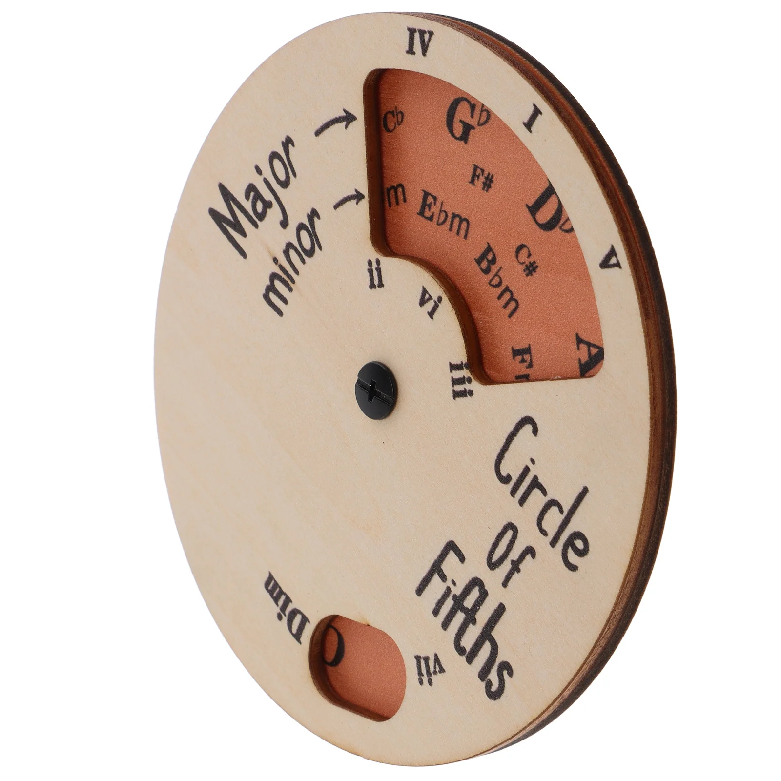 

Wooden Melody Tool Chord Decorder Musical Circle of Fifths Color Wheel Instrument Accessories