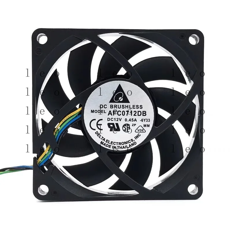 AA  for  Delta AFC0712DB DC12V 0.45A 7015 7CM 4-Pin PWM Cooling Fan