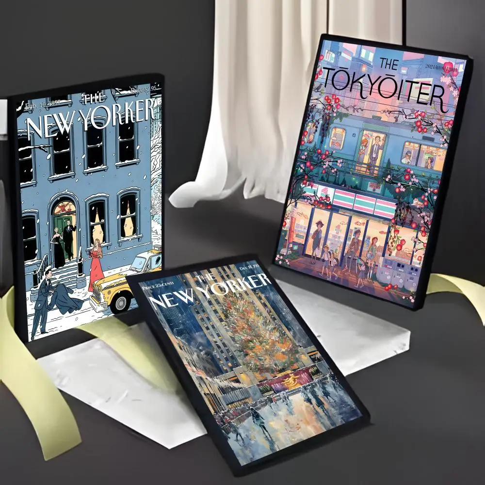 Magazine Retro The N-New Y-YorkerS Poster American Film Mural Home Childrens Room Wall Decor Print