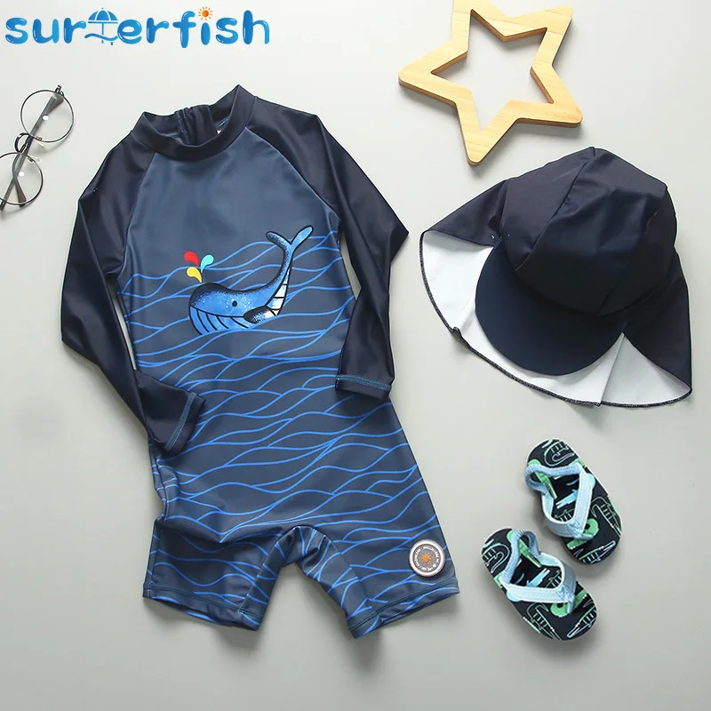 Children\'s Swimsuit Boys 2023 Shark UV Baby Bathing Suit Boy Kid One Piece Swimming Suit Toddler Boy Swimsuits  Baby Swimwear