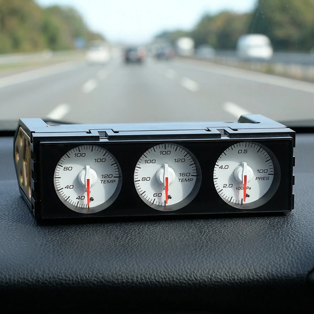 Auto Head-up Display HUD Wasser- & Öltemperatur Öldruck 10 Hintergrundlichtfarben Verfügbar Universal – Detail 24