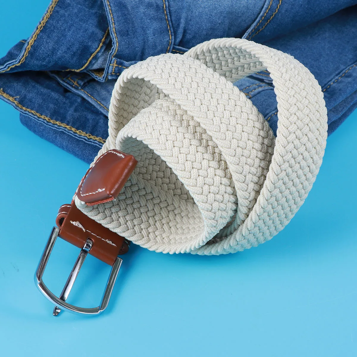 

Elastic Belt Strong Elasticity Stretch Belts for Men Mens Braided Stretchable Women
