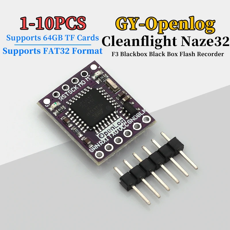 1-10PCS GY-Openlog Module Cleanflight Naze32 F3 Blackbox Flash Logger Applicable to Unmanned Aerial Vehicle Operation Records