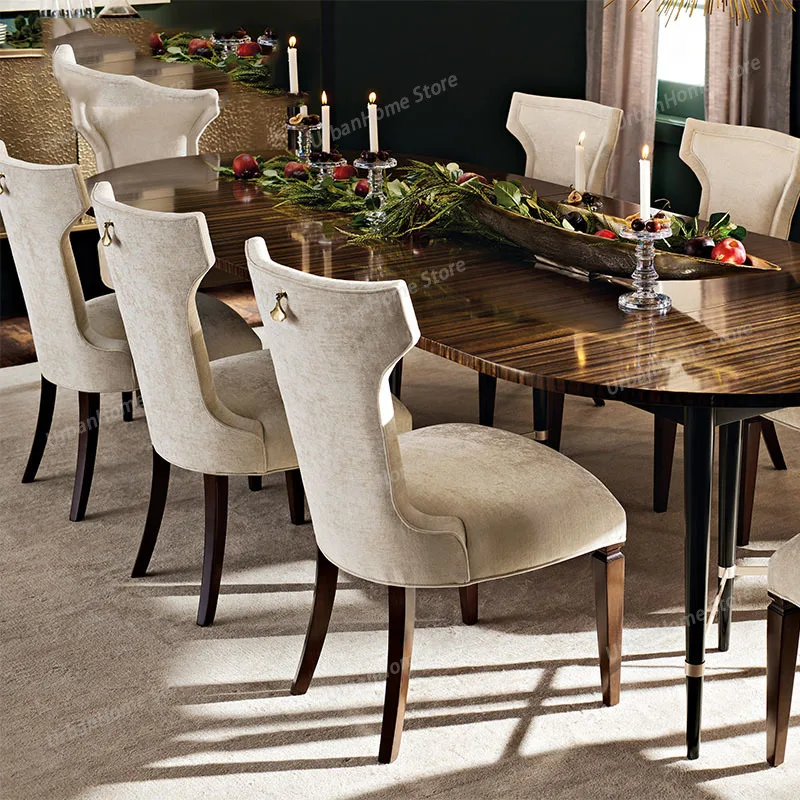 

Wooden Vintage Dining Chairs Restaurant Mid Century Designer Events Dining Chairs Minimalist Waiting Stoel Kitchen Furniture