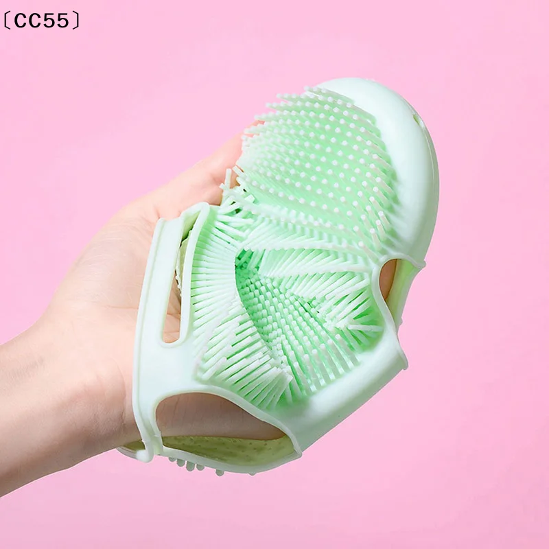 

tipoCC55 pratiqueCC55larlaСиликоновая щетка для купания Массажер Перчатка для душа Cutin Удаление перчаток Щетка для ванны Отшелушивающая тело Уход за кожей Очищение