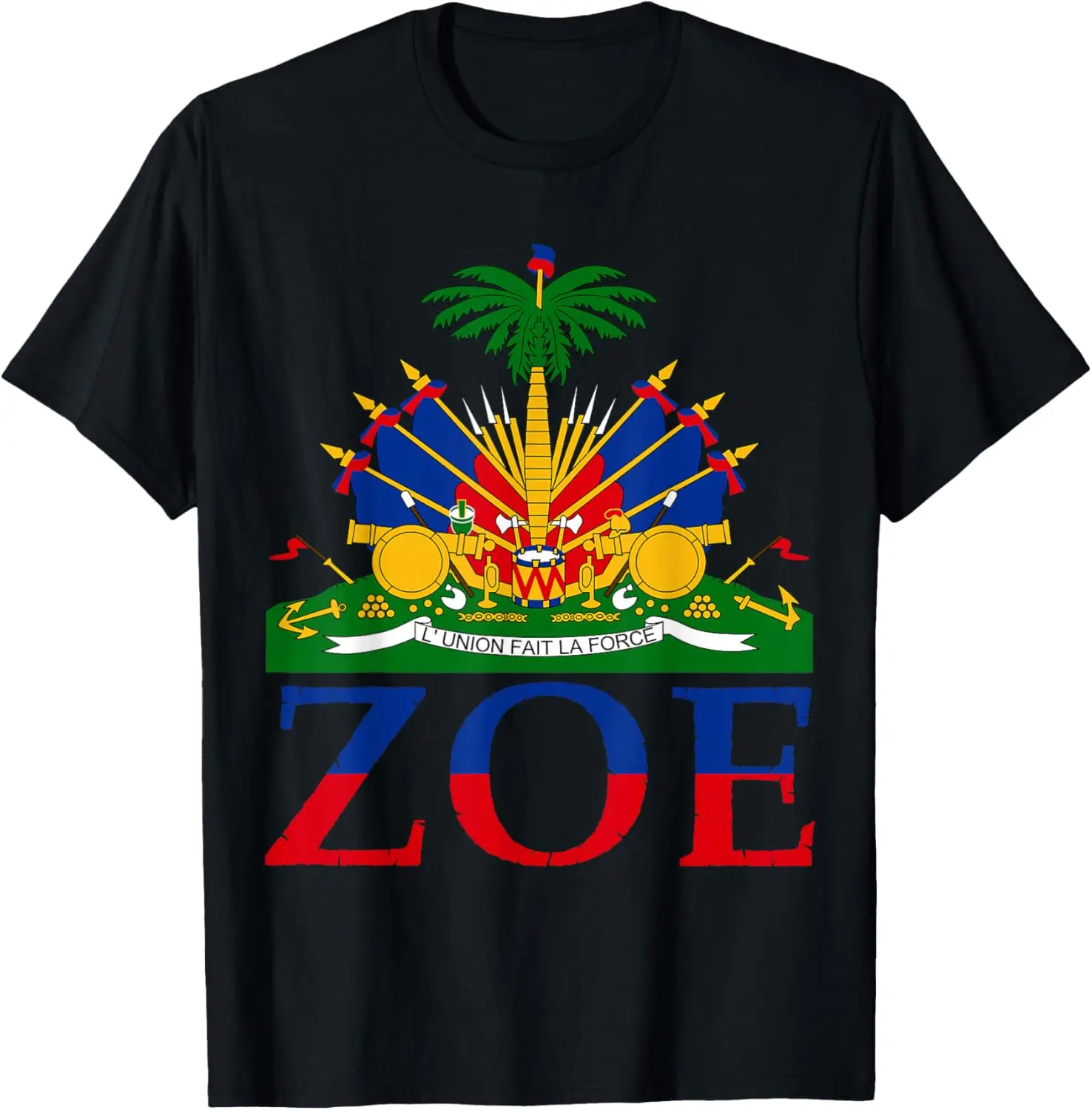 Zoe | Cute Haiti Honored Flag Day Gift T-Shirt