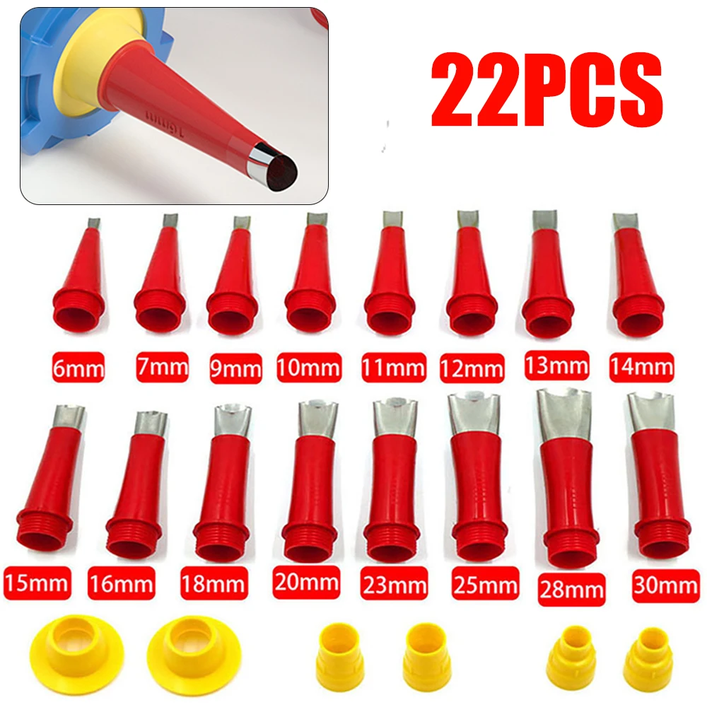 22Pcs Stainless Steel Caulking Finisher Caulk Nozzle Applicator Glue Silicone Caulking Tools Sealant Kitchen Bathroom Sink Joint