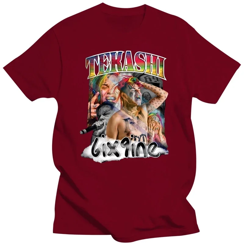 streetwear fashion vintage Summer Male Hot Sale LIMITED Inspired Bay Tekashi 6ix9ine T-SHIRT NEW Hip Hop Rap Tour Merch