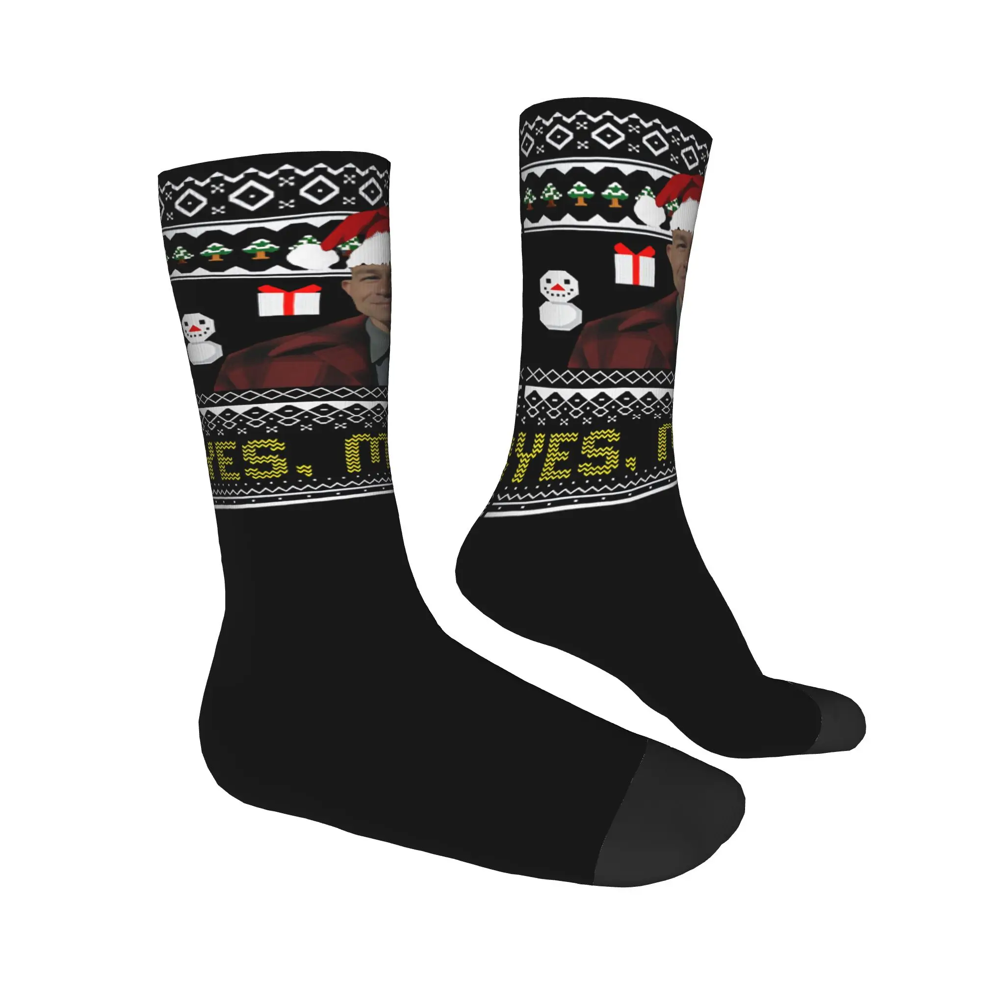 فستان المنزل النساء الرجال طاقم الجوارب تشارلي هونام إد جين سأذهب الشرب نعم أنا عيد الميلاد لطيف امتصاص العرق فستان الجوارب #4