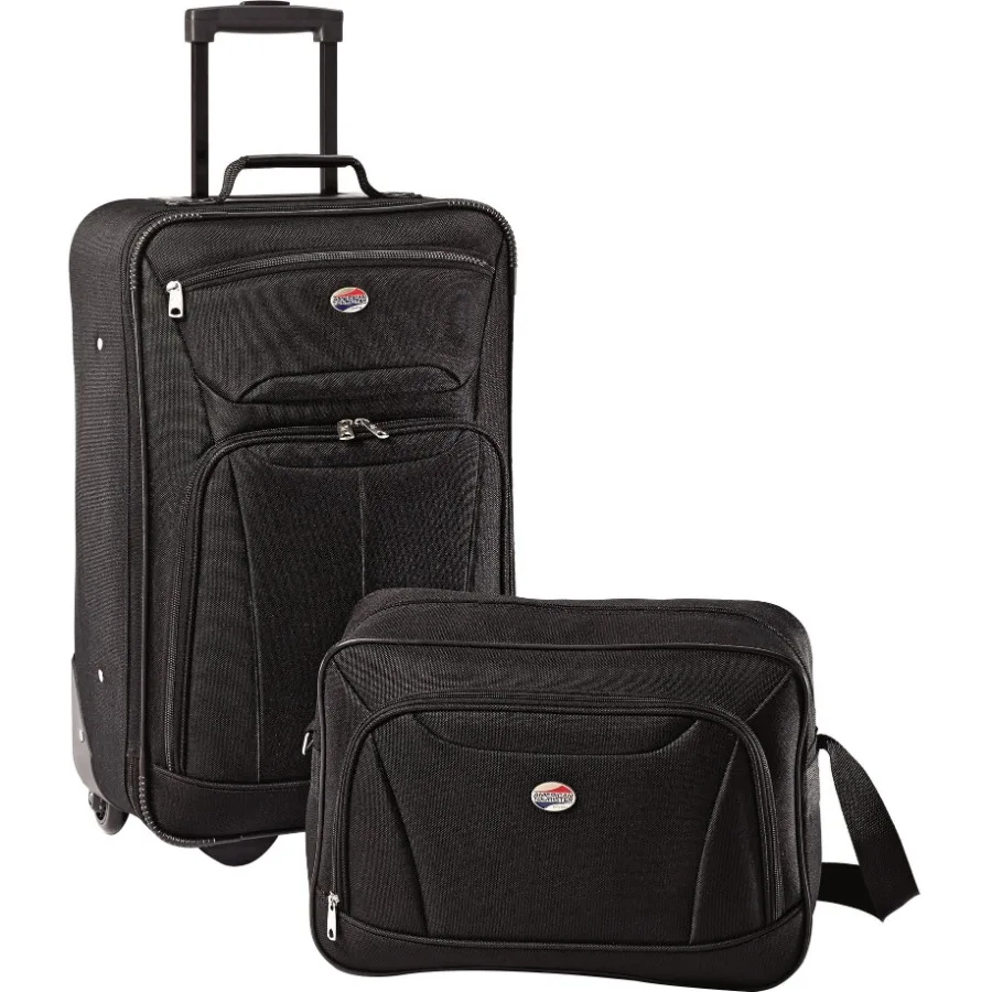 

Fieldbrook II 2 Piece Softside Luggage Set 21" Upright Rolling Carry-on and Boarding Bag