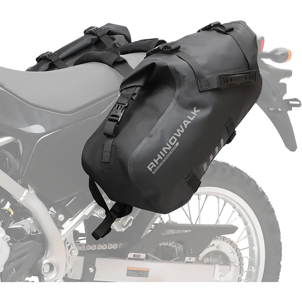 

motorcycle saddle bags waterproof motorbike panniers motor side bag 18l (9l*2) powersports saddle bag for most motorcycles blac