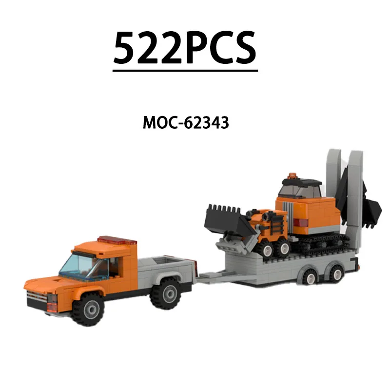 

Конструктор MOC-62343: Модель маленького экскаватора-пикапа, 522 детали. Развивающая игрушка для детей, подарок на День рождения, Рождество, Новый год.