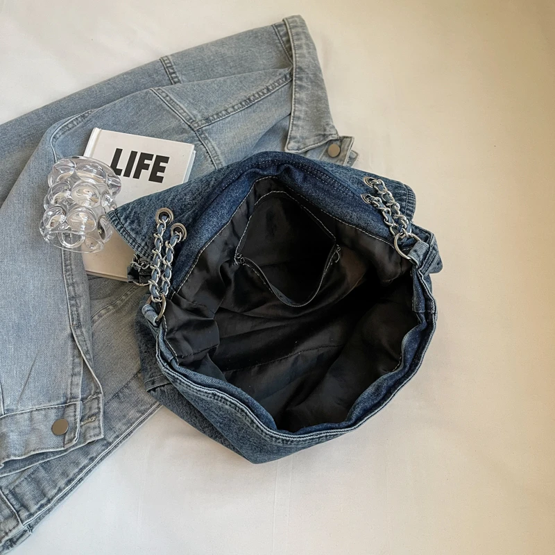 أحدث حقائب الكتف للسيدات بالجملة من قماش الدنيم حقائب اليد أحدث حقائب اليد المصممة للنساء