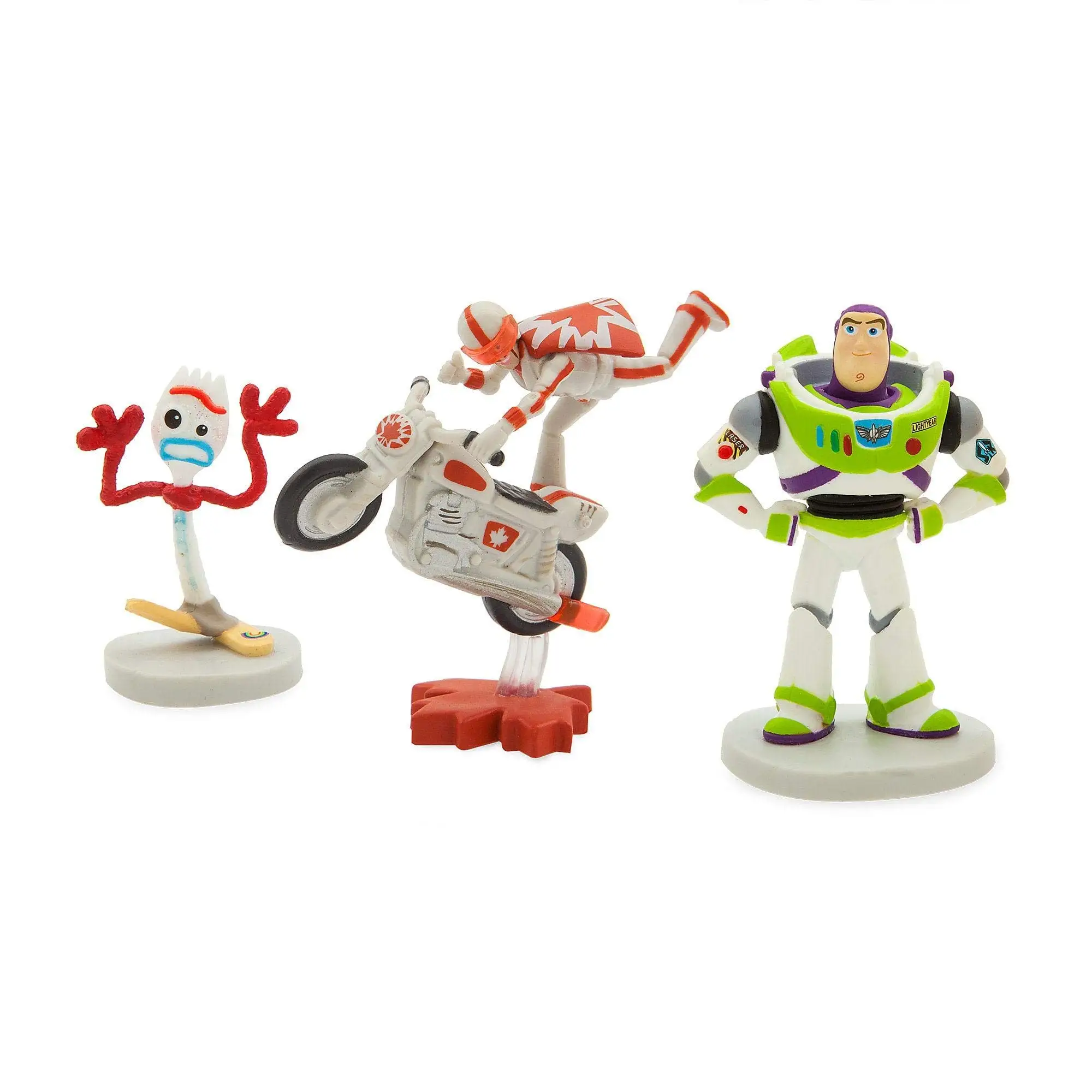 Disney Toy Story 4 Deluxe Figure Playset Cartoon Character Woody Jessie Buzz Lightyear 9 Piece Set Collectible Model Boxed Gifts