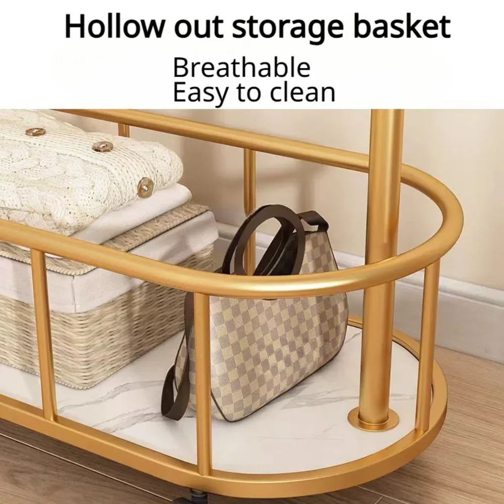 Mobile Clothes Hanger, Floor Bedroom Simple Clothes Hanger, Hanging Clothes Rack, Household Coat Hanger