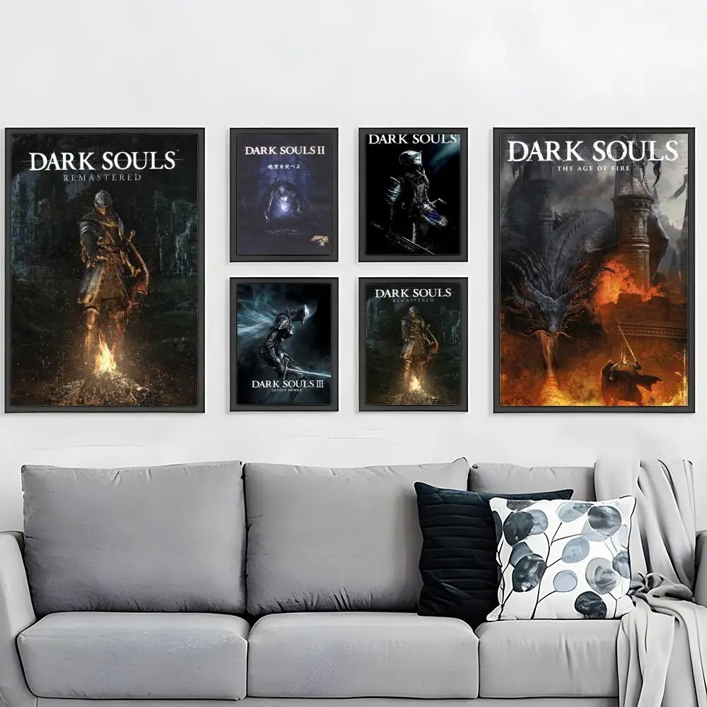 popular Dark Souls Poster HD Waterproof Self-Adhesive Wall Art – Multi-Scene Use, Top Gift Pick