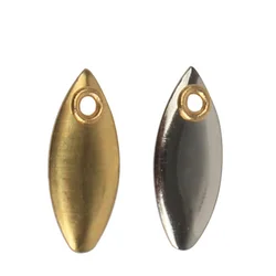 50pcs DIY Metal Fishing Spinner Spoon Lures Trout Frogs Vib Reflective Stainless Steel Sheet Noisy Spoons Bait Accessories
