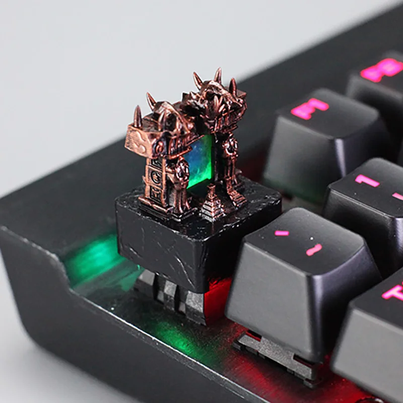 Anime Keycaps Dark Portal Translucent Resin Key Caps Mechanical Keyboard Caps Personalized game Accessories Gifts Korean Keycap