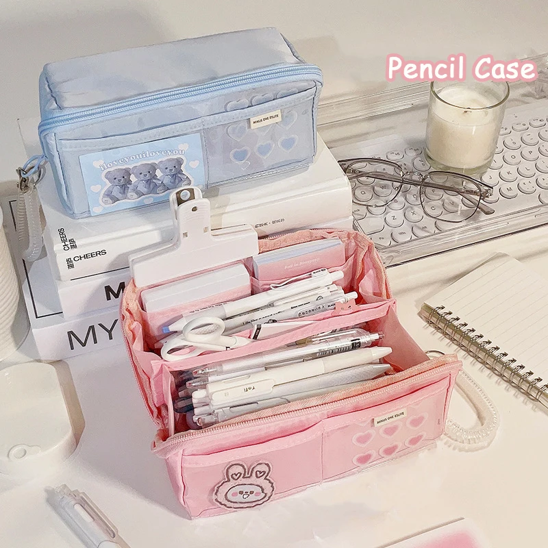 Large Capacity Pencil Case School Multifunction Pen Case Pencil Cases Bags Pencils Pouch Students Education Stationery Supplies