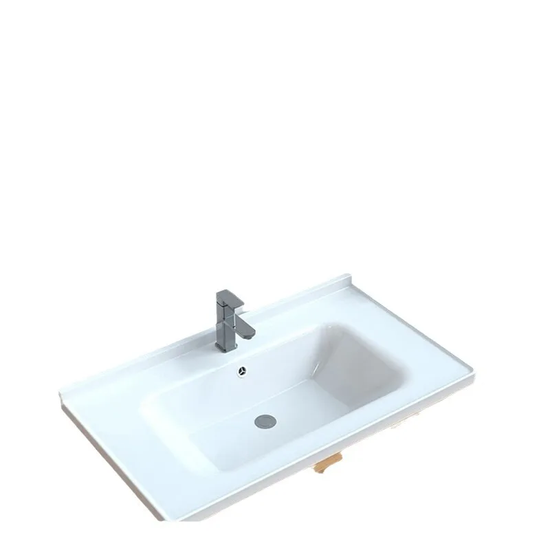 

Шкаф для ванной комнаты кремового цвета, керамическая встроенная раковина, каменная плита с боковым шкафом, умывальник, зеркало с медведем для унитаза