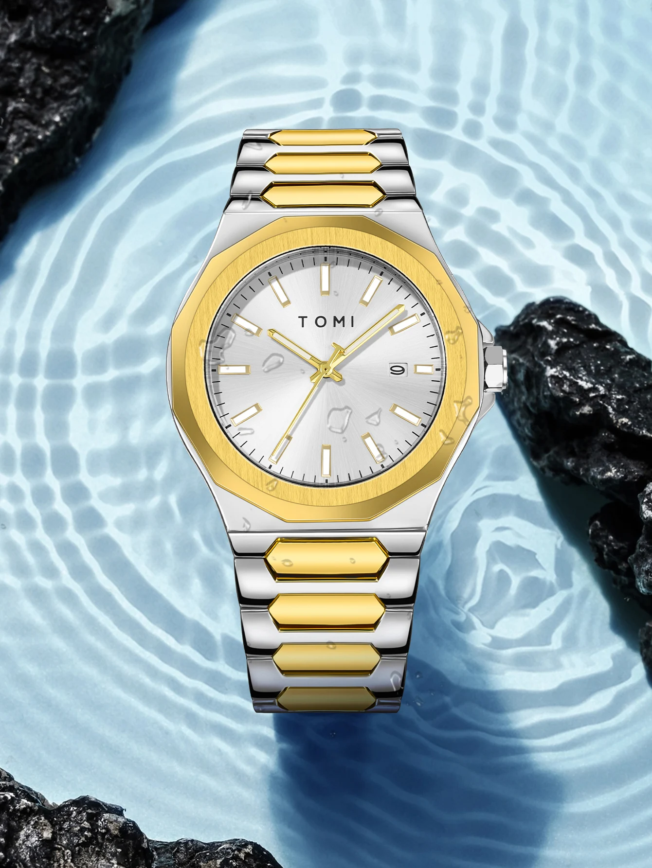 TOMI Luxus Business herren Uhr Geschenk Box Set Hohe Qualität Rose Gold Fall Einfache und Vielseitige Quarzuhr Relogio Masculino – Detail 19