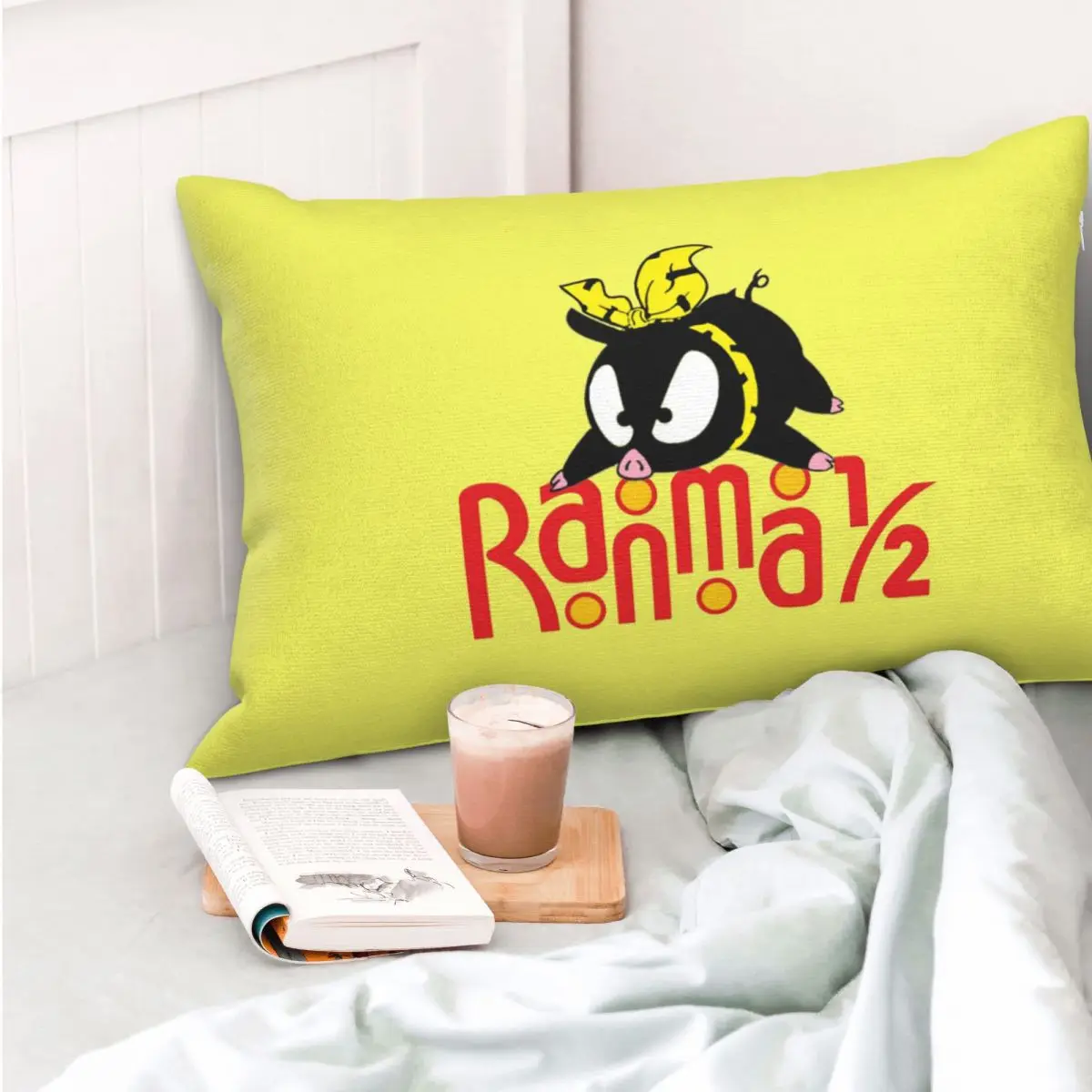 Pchan And Ranma 12 Funda de almohada rectangular, funda de cojín decorativa para dormitorio, cama, hogar, almohada cómoda