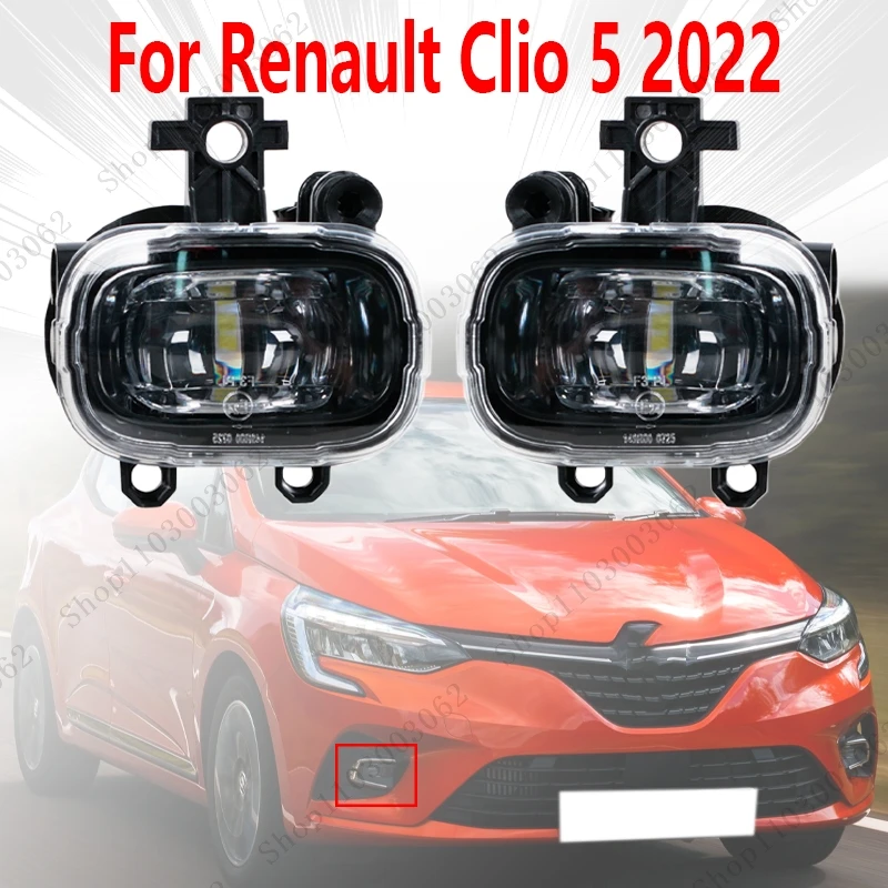 

Fog Light Kit For Renault Clio 5 2022 Car Exterior Front Bumper Lighting Driving Lamp Anti Fog Lamp 261550862R