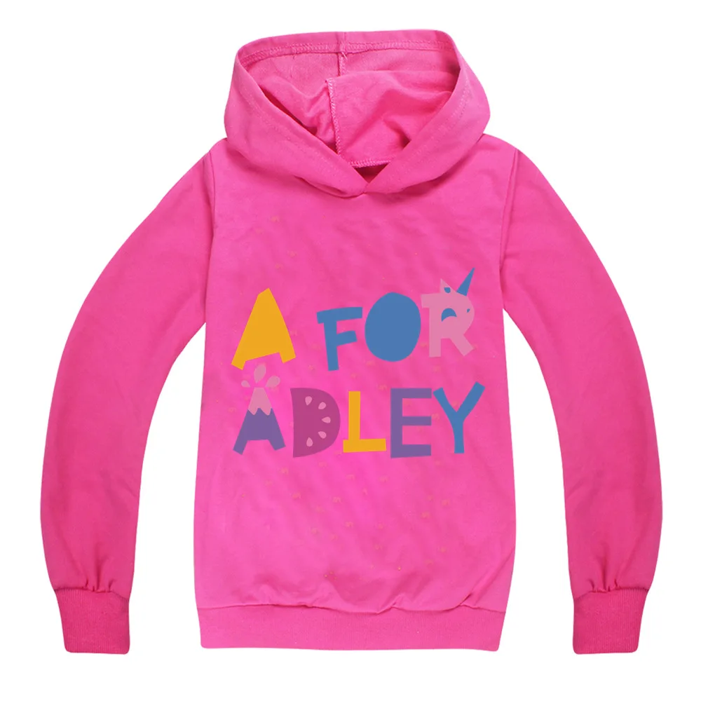 

Cartoon A FOR ADLEY Clothes Girls Pullover Jumper Baby Boys Hooded Sweater Kids Game Hip Hop Hoodies Children Casual Sweatshirt