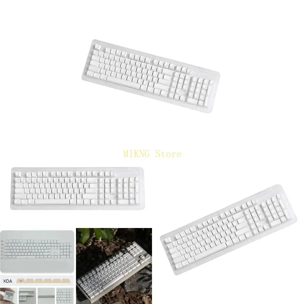 

104 клавиша пустые белые клавишные клавиши Установите высоту xda для большинства механических клавиатур лучшей продажи