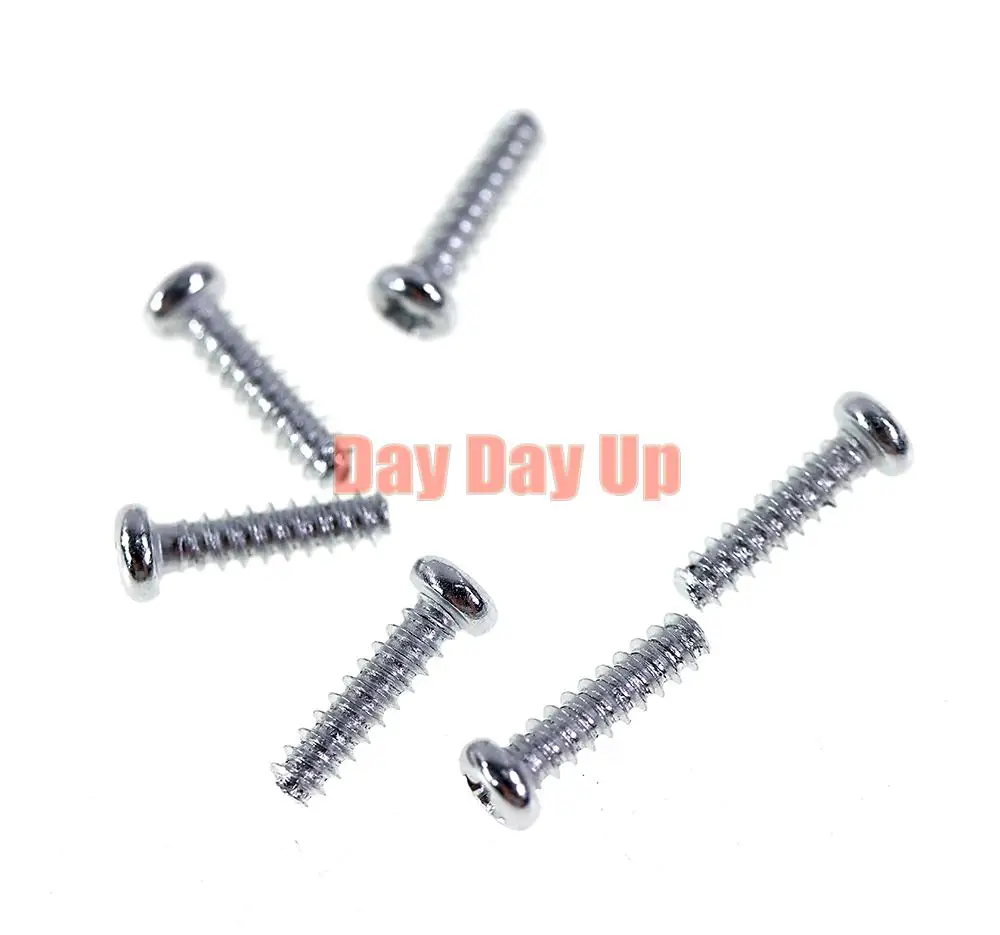 5 مجموعات = 30 قطعة مسامير بديلة لسوني بلاي ستيشن 2 PS2 70000 90000 تحكم طقم مسامير ربط معدن فضي 7 واط 9 واط