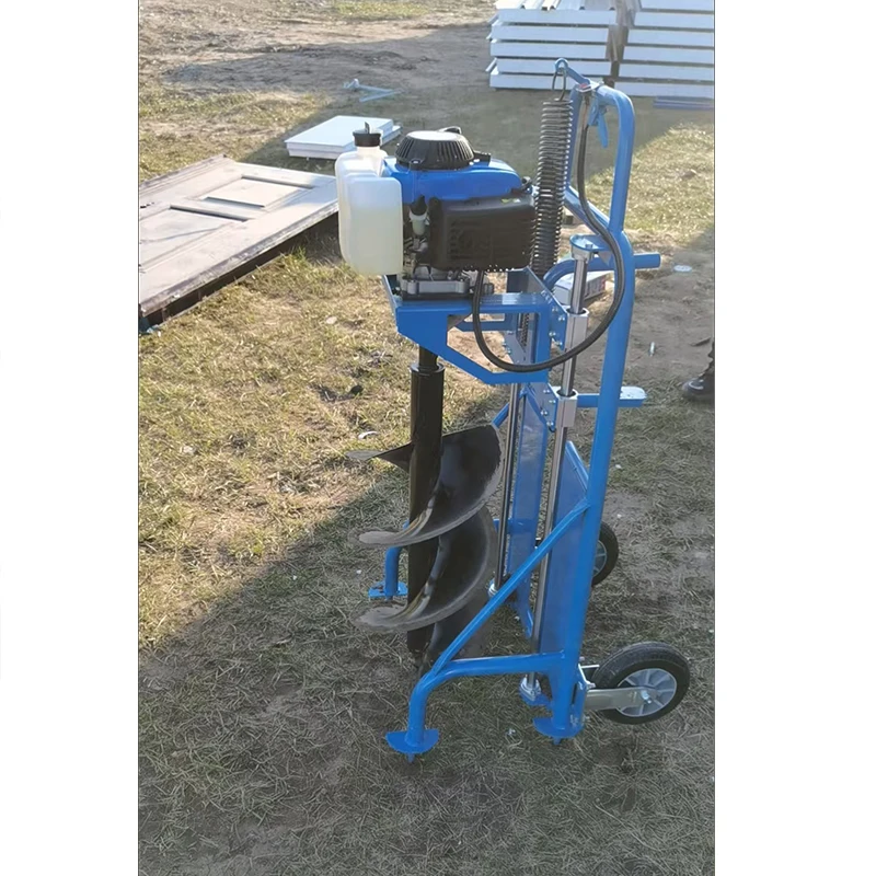 Two-stroke and Four-stroke Pit Digger Drilling Machine with Motor Pump Gearbox Bearing for Digging Holes Mobile