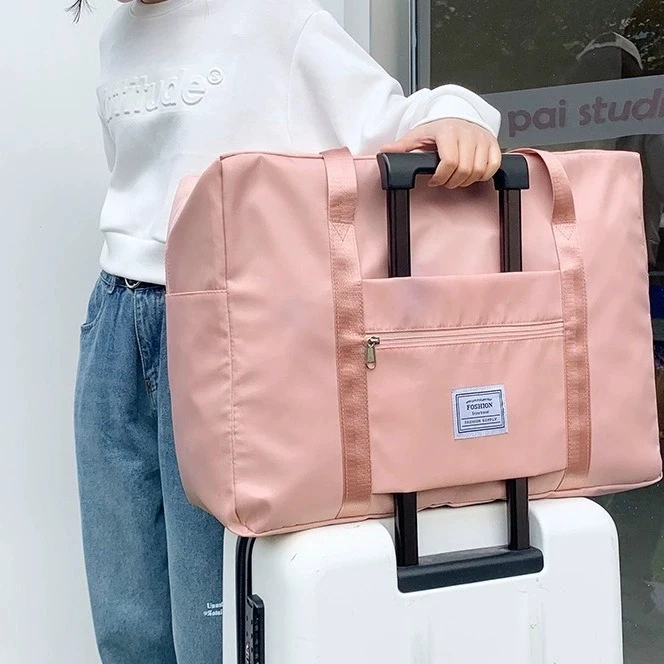 

Складная дорожная сумка большой вместимости, ручная сумка для багажа, перемещение, принимаем дорожную сумку, можно использовать для хранения деловых поездок на штанге