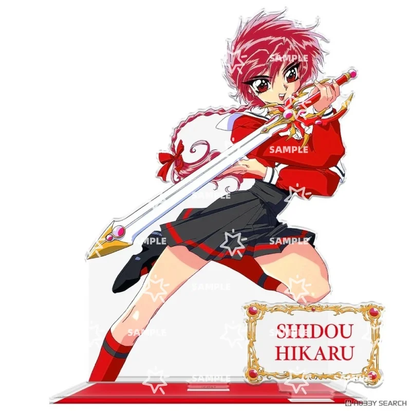 Magic Knight Rayearth 15CM Anime Umi/Fuu/Hikaru Double-Sided Model Acrylic Stand Cosplay Prop Desktop Fans Firend Gifts Ornament