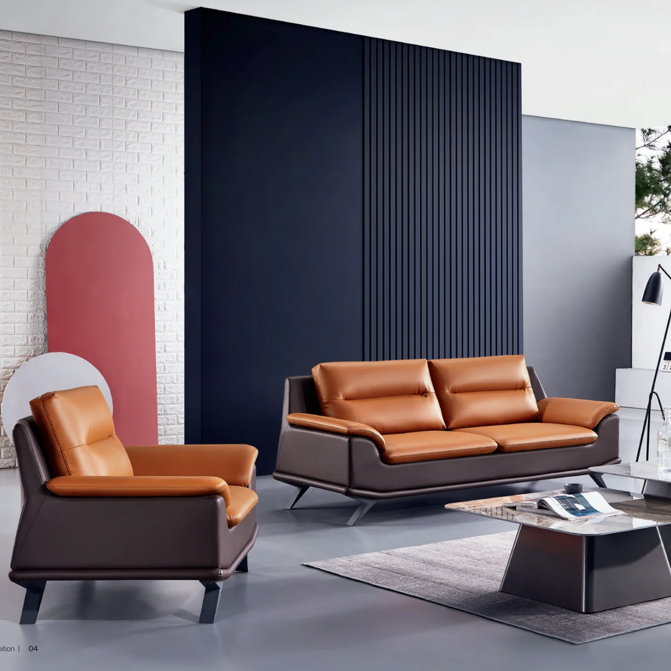 

Furniture Manufacturer Wholesale Modern Room Chesterfield Set Fabrics Office Sofas Genuine Leather Office Sofa With Swivel Seats