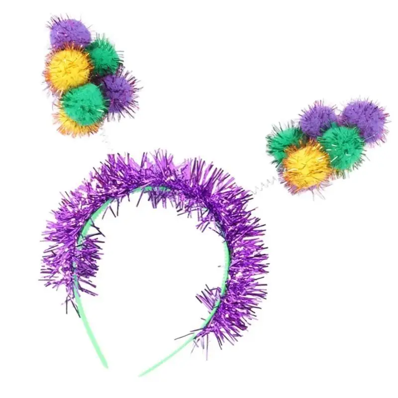 652F فروي الكريات عقال ماردي غرا احتفال أغطية الرأس لوازم الحفلات #5