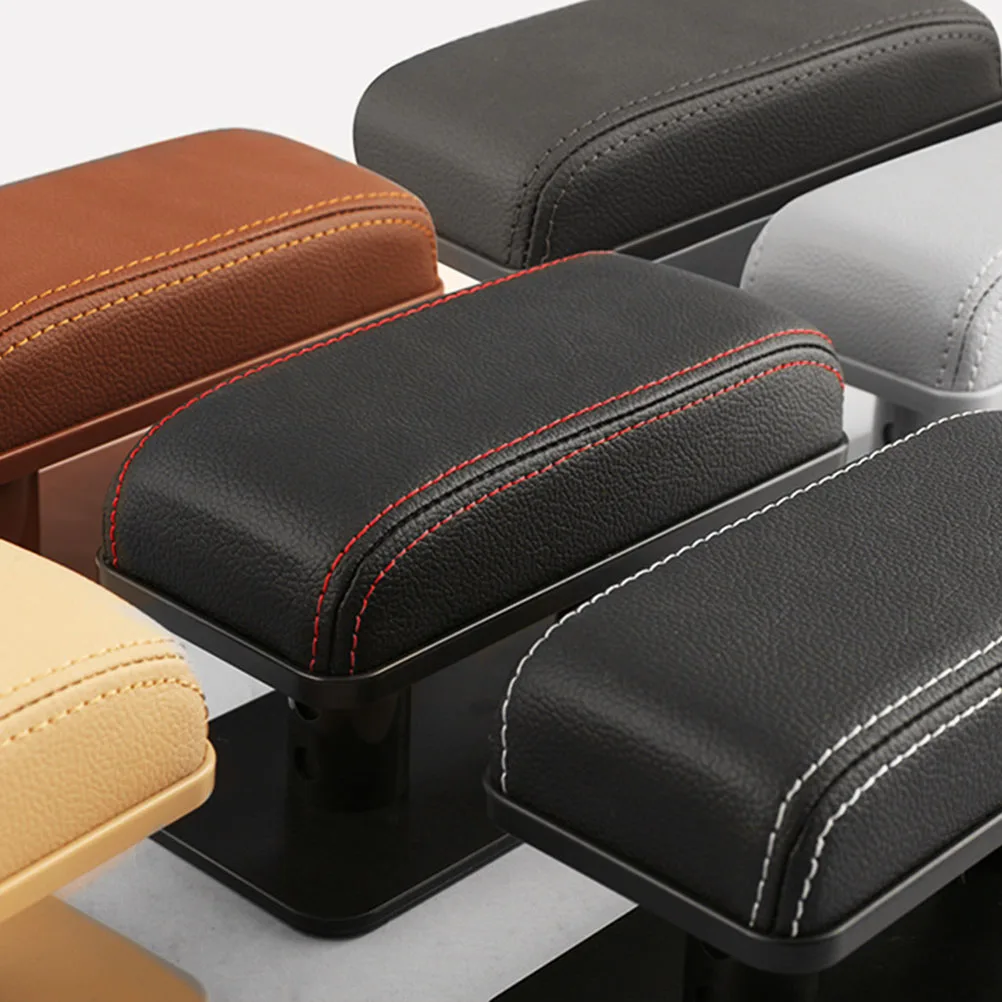 

Car Armrest Box Pad Protective Cushion Grey Durable Safe PU Fashion Minimalist Car Accessories Armrest Mat