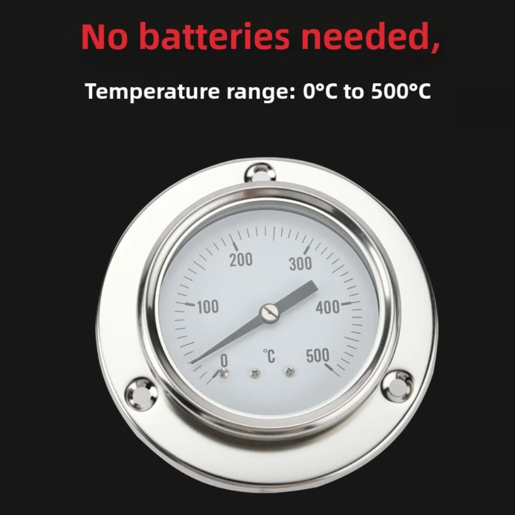 For Boilers For Toaster Ovens Temperature Gauge Stainless Steel Probe Baking Oven Thermometer For Cooking Wide Temperature Range